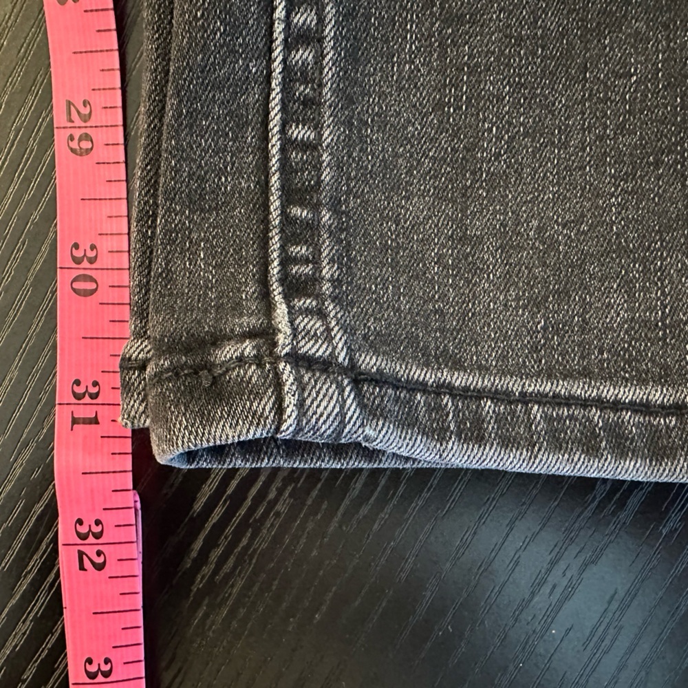 Zara Women's Gray Straight Leg Jeans - High Stretch - Picture 7 of 9